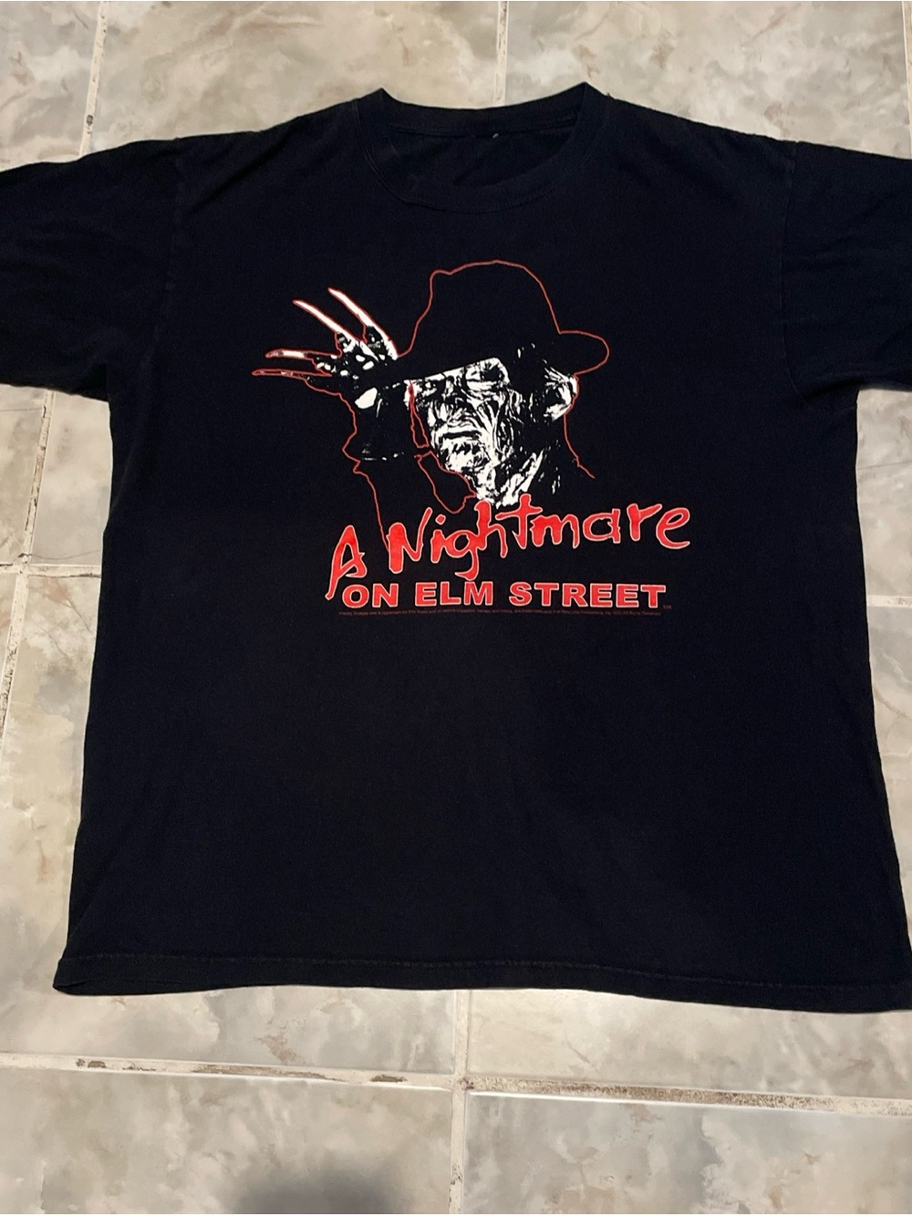 VTG 90s Y2K A Nightmare On Elm Street Freddy Krueger Shirt Horror Movie SZ L